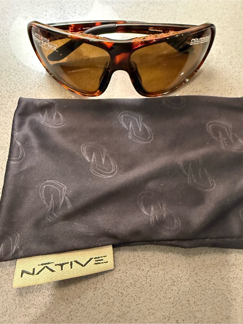 Never worn Native Brown Mauritius Sunglasses
